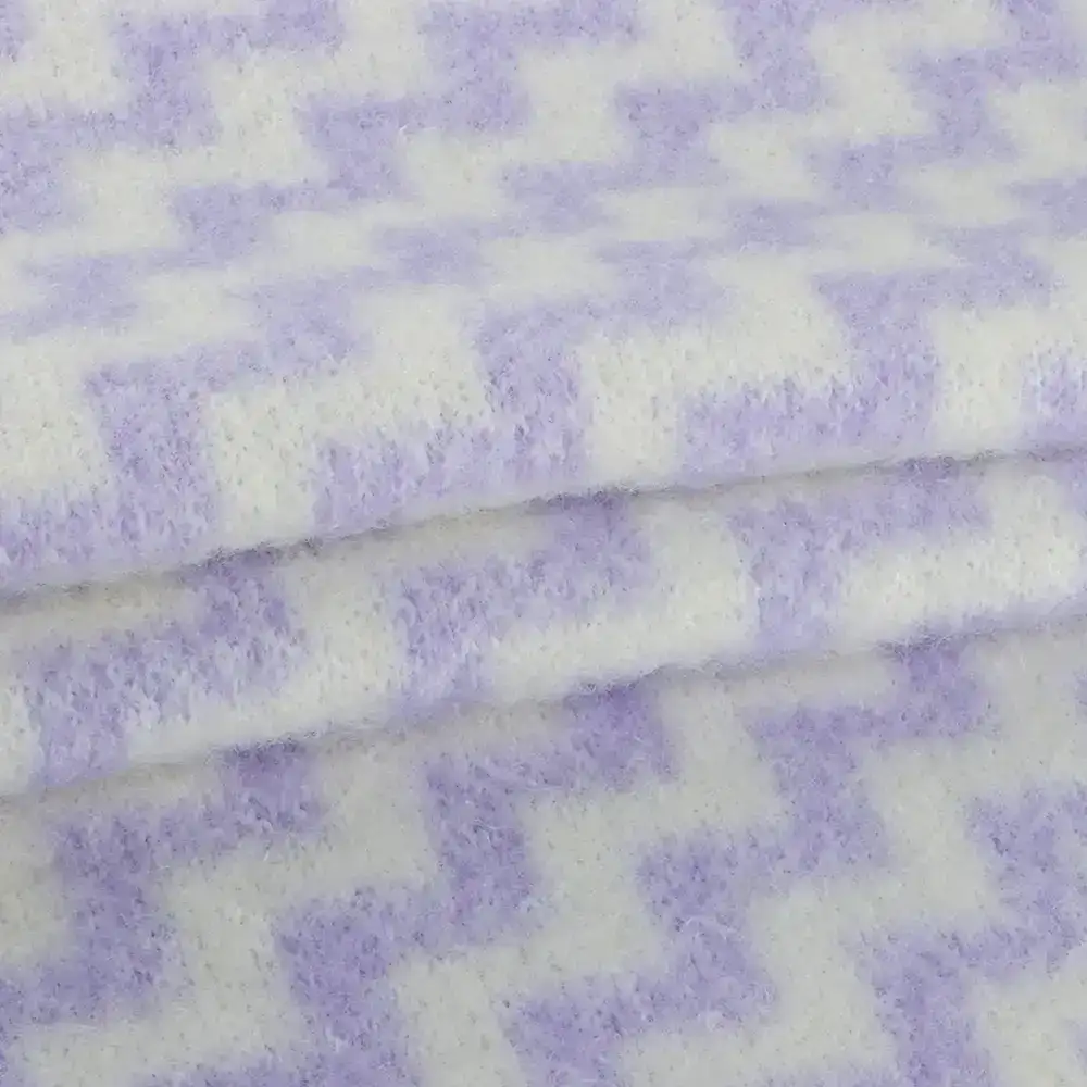 China Yarn for Crop Top Pullover (Sweater),Dresses (Cardigan Open) (Sweater) Cat Feather Yarn Fancy Yarn Recycled Polyester Nylon violet color buy from China wholesaler bulk order at wholesale price free worldwide shipping Alibaba