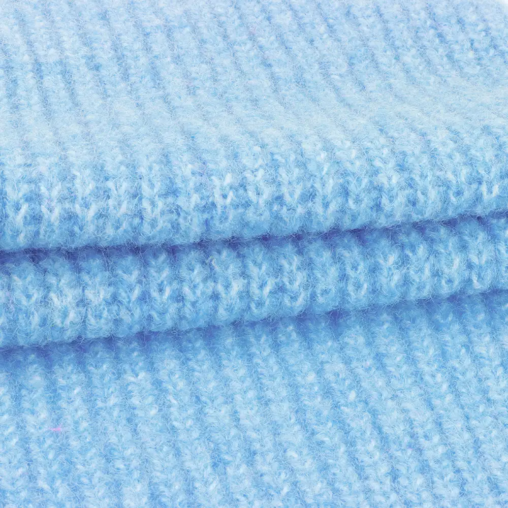 China Yarn for Open Cardigan (Sweater),Hoodie  (Sweater),Round Neck Pullover (Sweater) Mossy Yarn Fancy Yarn Polyester Acrylic Wool blue color buy from China wholesaler bulk order at wholesale price free worldwide shipping Alibaba