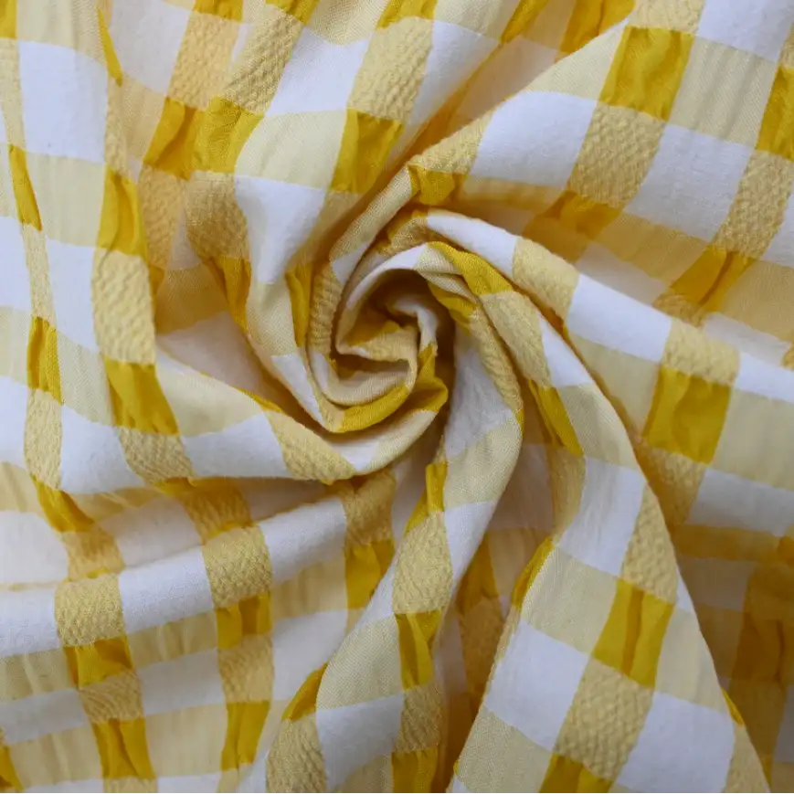 India Fabric for Pants,Blazer,Chino Cotton YD Chambray Natural Woven Fabric Cotton Polyester Yellow/White color buy from India wholesaler bulk order at wholesale price free worldwide shipping Alibaba