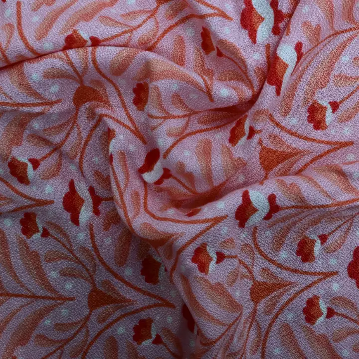 India Fabric for Shirt,Crop Top,Skirt,Over Shirt Viscose/Rayon Crepe Natural Woven Fabric Viscose Print color buy from India wholesaler bulk order at wholesale price free worldwide shipping Alibaba