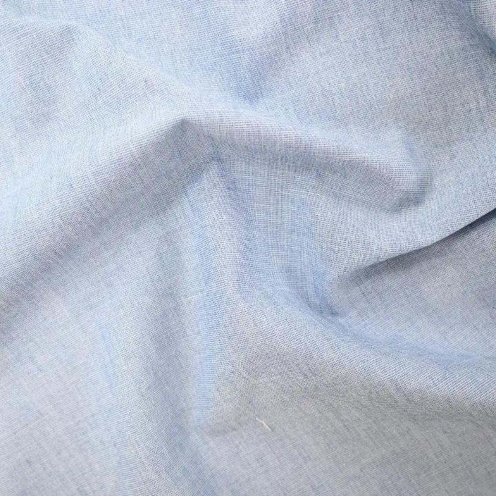 India Fabric for Pants,Blazer,Chino Cotton YD Chambray Natural Woven Fabric Cotton Blue color buy from India wholesaler bulk order at wholesale price free worldwide shipping Alibaba