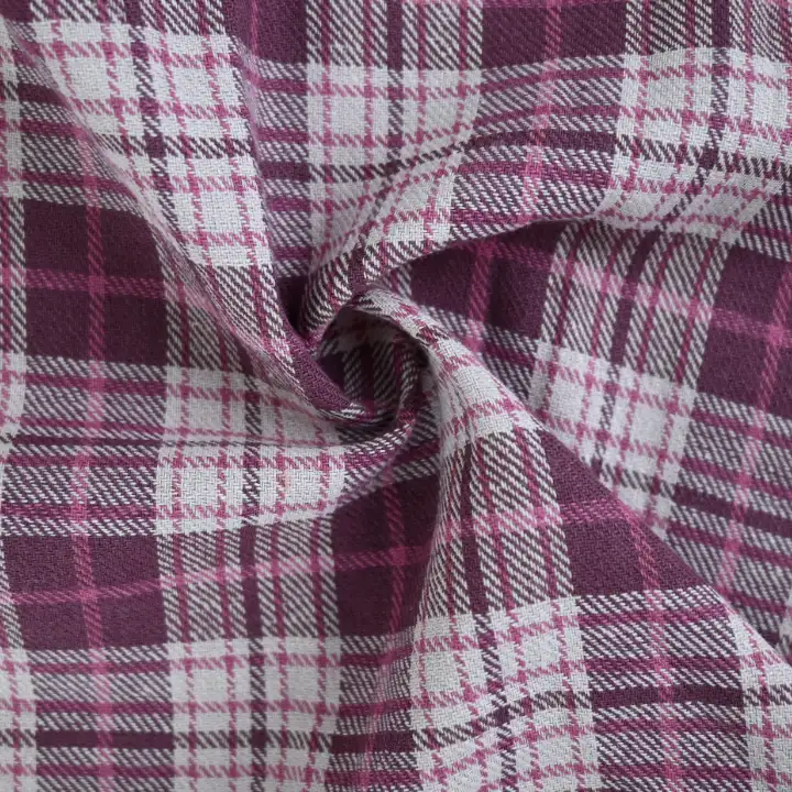 India Fabric for Shirt,Crop Top,Skirt,Over Shirt Cotton YD Flannel Natural Woven Fabric Cotton Checks color buy from India wholesaler bulk order at wholesale price free worldwide shipping Alibaba