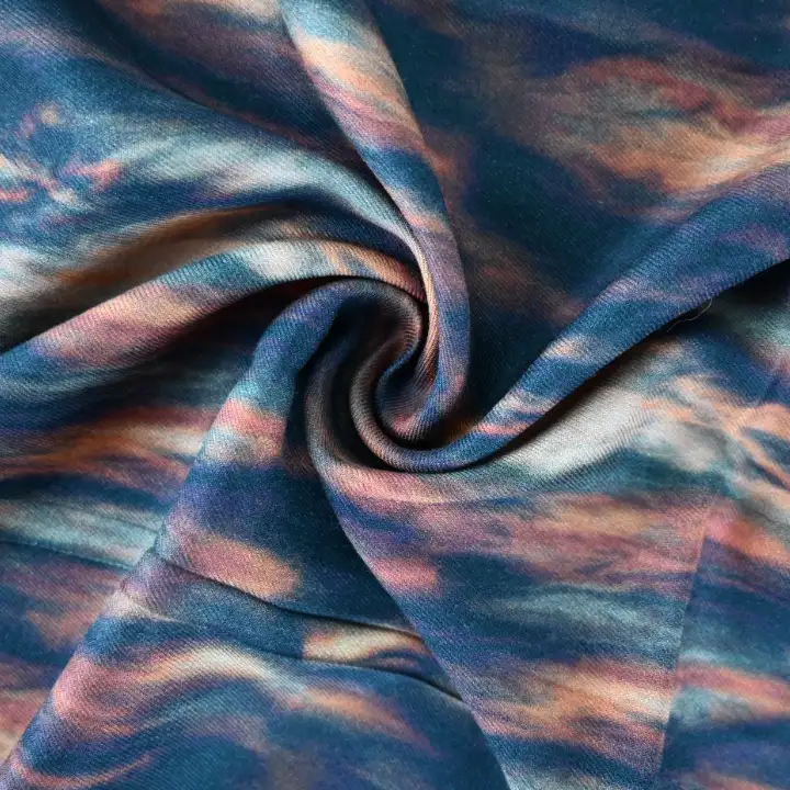 India Fabric for Shirt,Crop Top,Skirt,Over Shirt Viscose/Rayon Crepe Natural Woven Fabric Viscose Print color buy from India wholesaler bulk order at wholesale price free worldwide shipping Alibaba