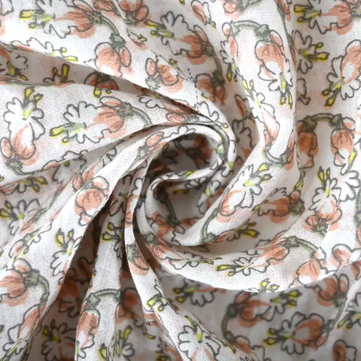 India Fabric for Blouse,Skirt,Crop Top Cotton Plain Natural Woven Fabric Cotton Print color buy from India wholesaler bulk order at wholesale price free worldwide shipping Alibaba
