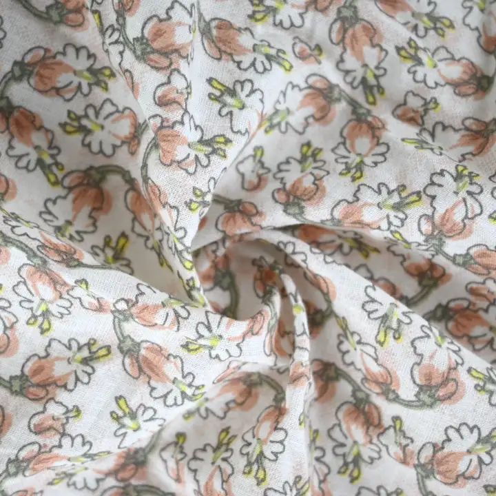 India Fabric for Blouse,Skirt,Crop Top Cotton Plain Natural Woven Fabric Cotton Print color buy from India wholesaler bulk order at wholesale price free worldwide shipping Alibaba