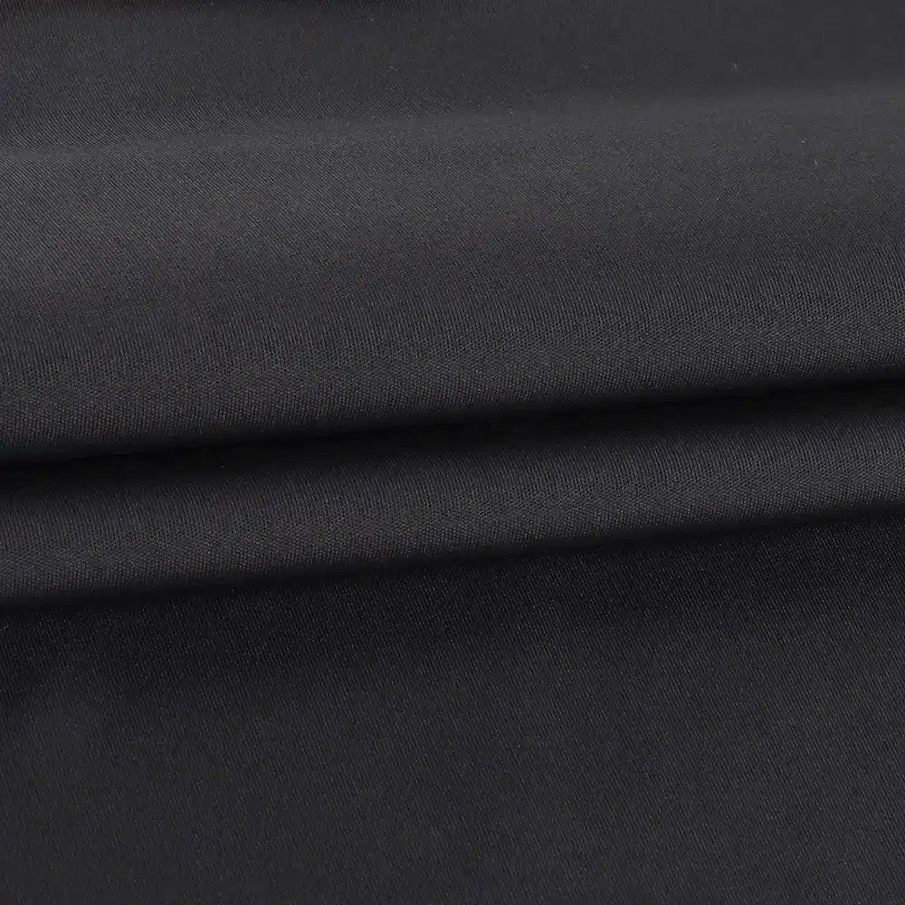 China Fabric for Tank Top,Crop Top,Pajamas Interlock Knit Fabric Polyester Elastane Black color buy from China wholesaler bulk order at wholesale price free worldwide shipping Alibaba