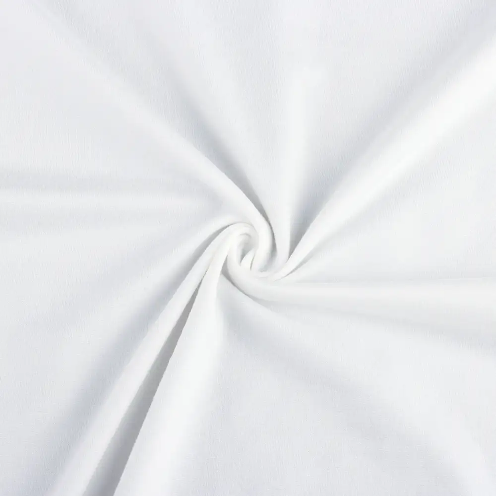 China Fabric for T-Shirt,Pajamas,Loungewear,Yoga Pants,Tracksuits Single Jersey Knit Fabric Polyester Spandex White color buy from China wholesaler bulk order at wholesale price free worldwide shipping Alibaba