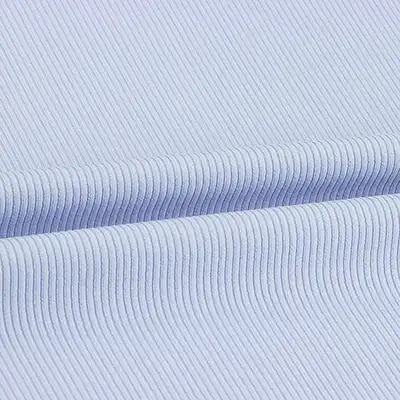China Fabric for Tank Top,Crop Top,Hoodie Rib Knit Fabric Polyester Spandex Blue color buy from China wholesaler bulk order at wholesale price free worldwide shipping Alibaba