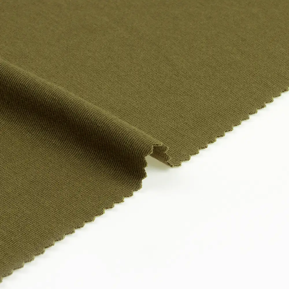 China Fabric for Suit Trouser,Blazer Ponte Roma Knit Fabric Acrylic Rayon Spandex Olive Green color buy from China wholesaler bulk order at wholesale price free worldwide shipping Alibaba