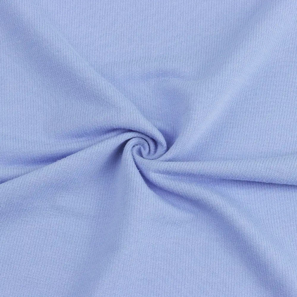 China Fabric for Jogger,Loungewear,Sweatshirt French Terry Knit Fabric Polyester Rayon Blue color buy from China wholesaler bulk order at wholesale price free worldwide shipping Alibaba