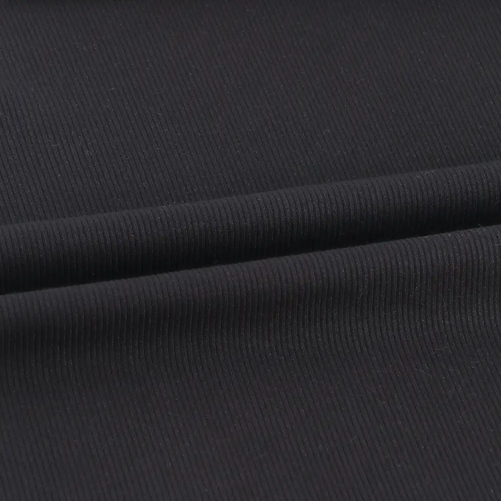 China Fabric for Tank Top,Crop Top,Hoodie Rib Knit Fabric Rayon Spandex Black color buy from China wholesaler bulk order at wholesale price free worldwide shipping Alibaba
