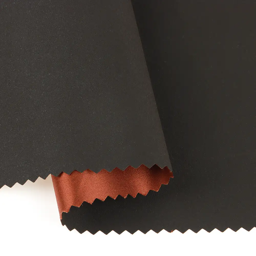 China Fabric for Blazer PU Woven Blended Fabric Polyester Brown color buy from China wholesaler bulk order at wholesale price free worldwide shipping Alibaba