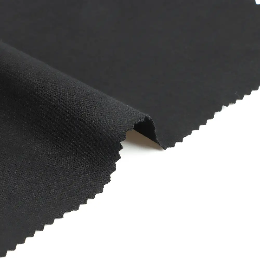 China Fabric for T-Shirt,Pajamas,Loungewear,Yoga Pants,Tracksuits Single Jersey Knit Fabric Cotton Spandex Black color buy from China wholesaler bulk order at wholesale price free worldwide shipping Alibaba