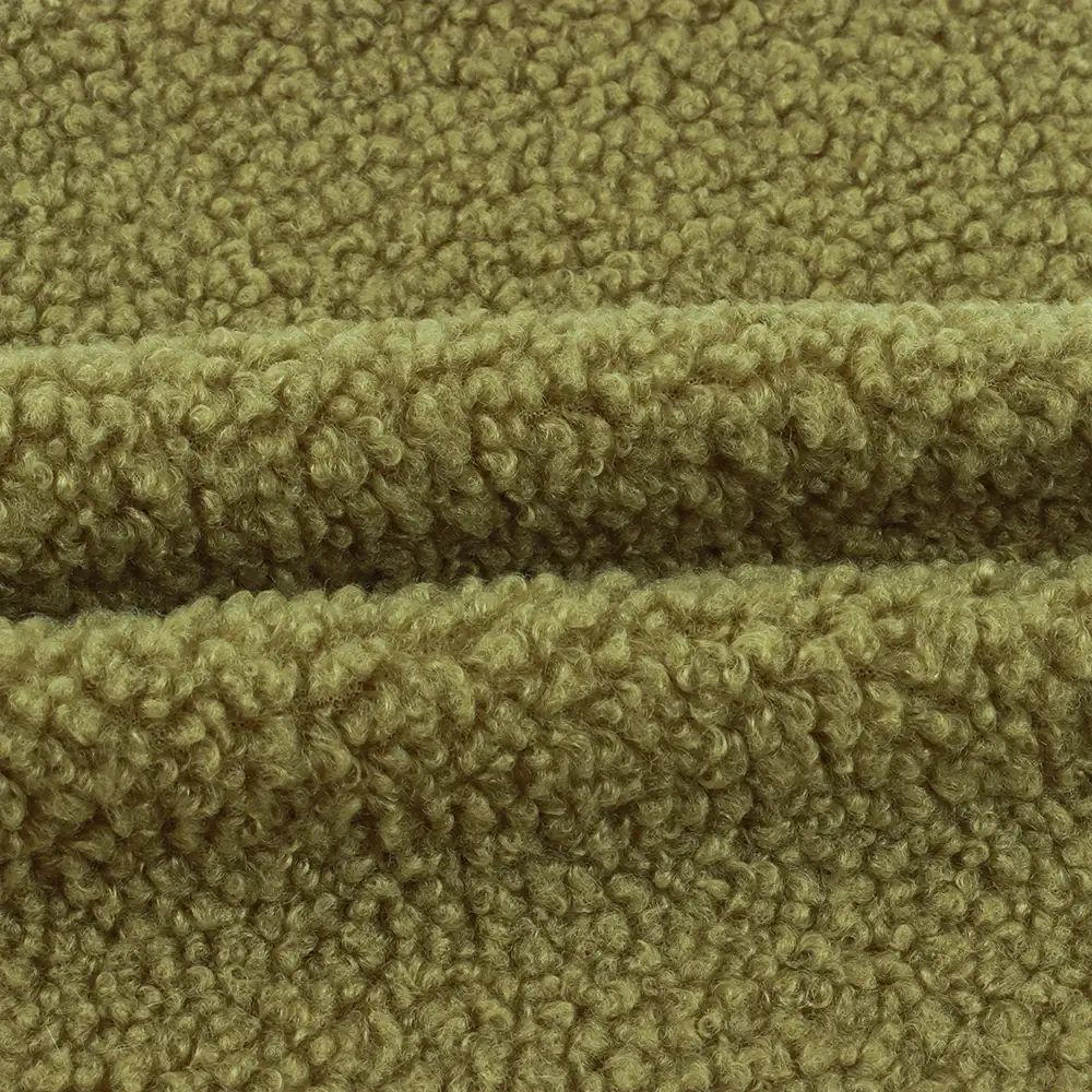 China Fabric for Jackets,Hoodie,Sweatshirt Polar Fleece Knit Fabric Polyester Olive Green color buy from China wholesaler bulk order at wholesale price free worldwide shipping Alibaba