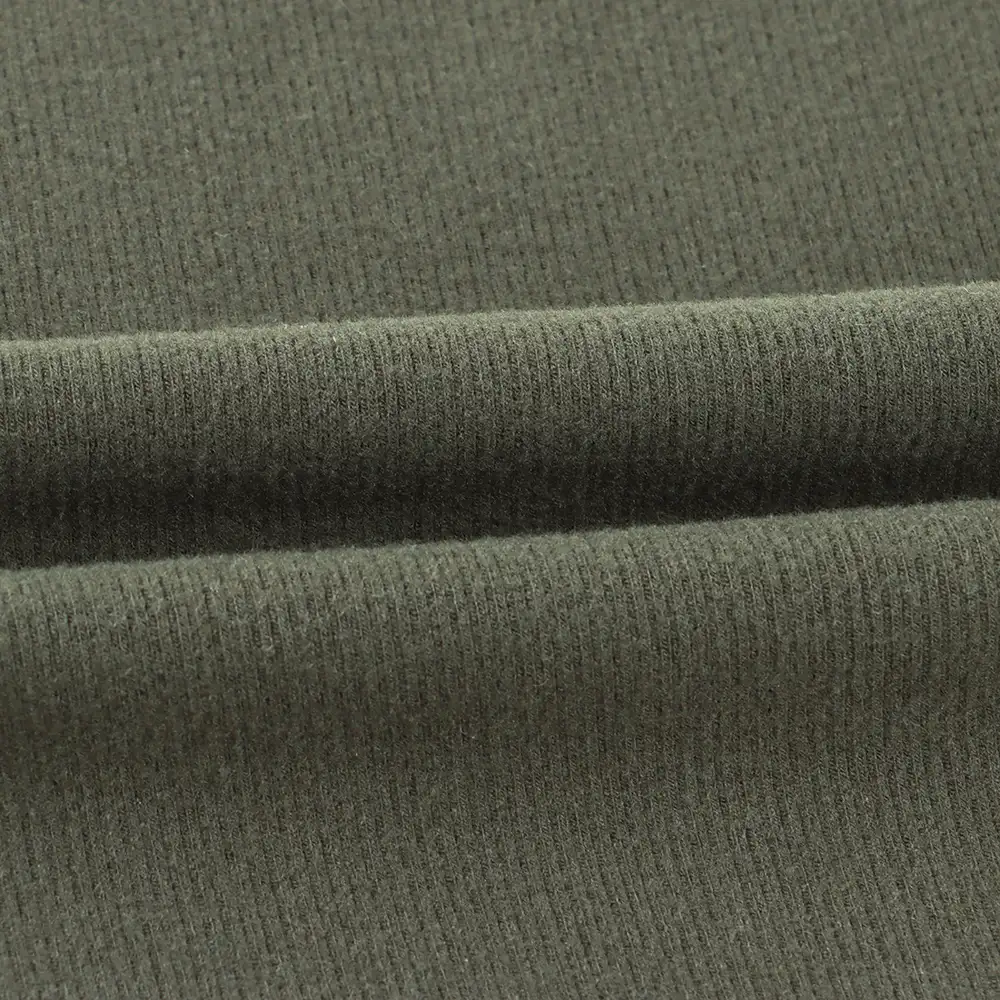 China Fabric for Tank Top,Crop Top,Hoodie Rib Knit Fabric Rayon Acrylic Spandex Green color buy from China wholesaler bulk order at wholesale price free worldwide shipping Alibaba