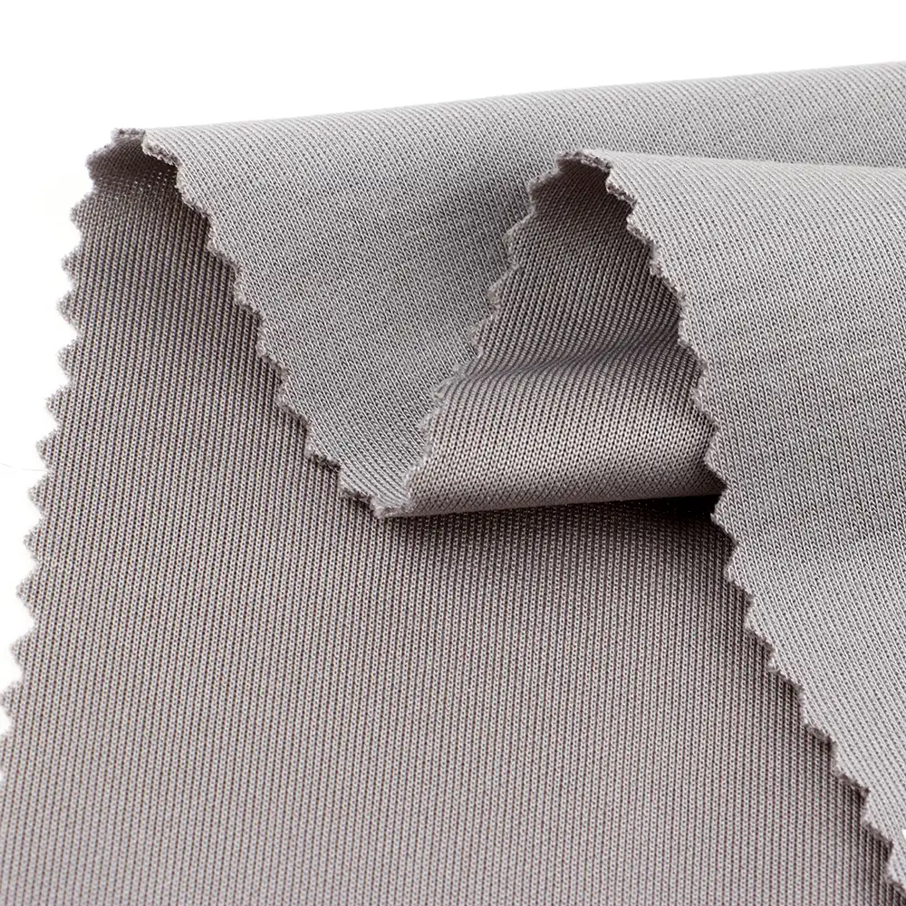 China Fabric for Leggings,Swimsuits,Tracksuits Scuba Knit Fabric Modal Polyester Spandex Grey color buy from China wholesaler bulk order at wholesale price free worldwide shipping Alibaba