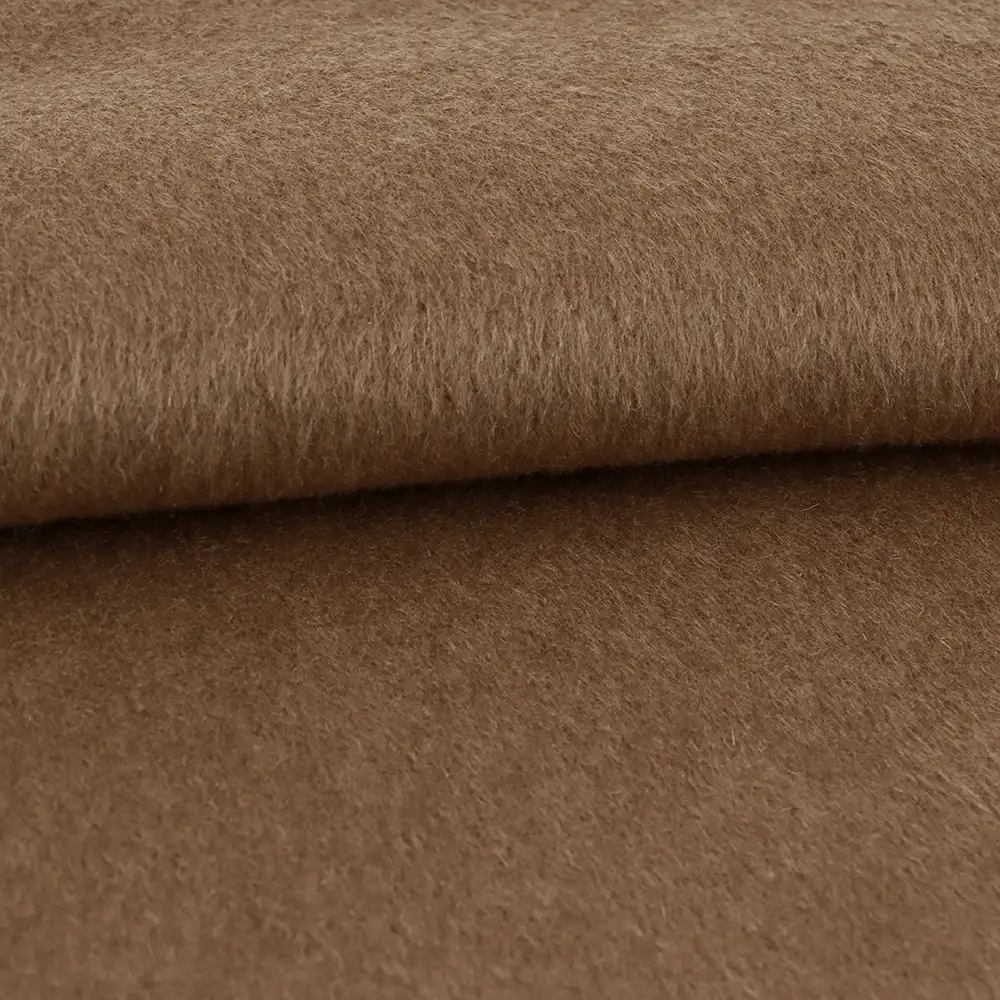 China Fabric for Blazer,Skirt,Hoodie Knit Woolen Fabric Woolen Wool Polyester Chemical Fiber Brown color buy from China wholesaler bulk order at wholesale price free worldwide shipping Alibaba