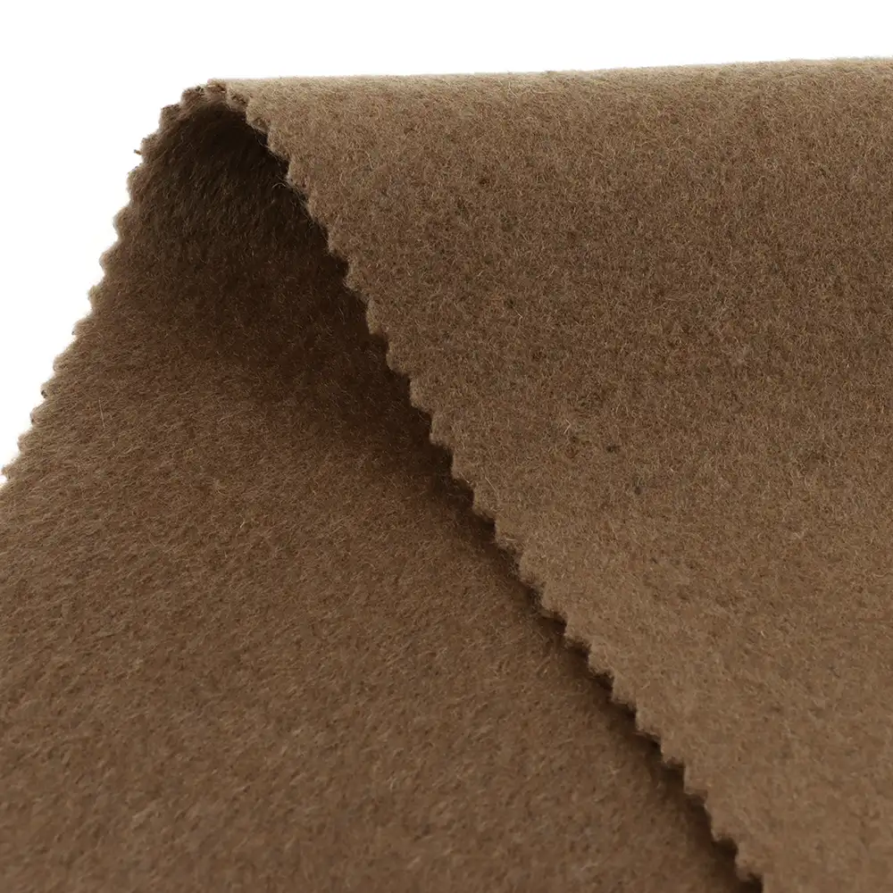 China Fabric for Blazer,Skirt,Hoodie Knit Woolen Fabric Woolen Wool Polyester Chemical Fiber Brown color buy from China wholesaler bulk order at wholesale price free worldwide shipping Alibaba