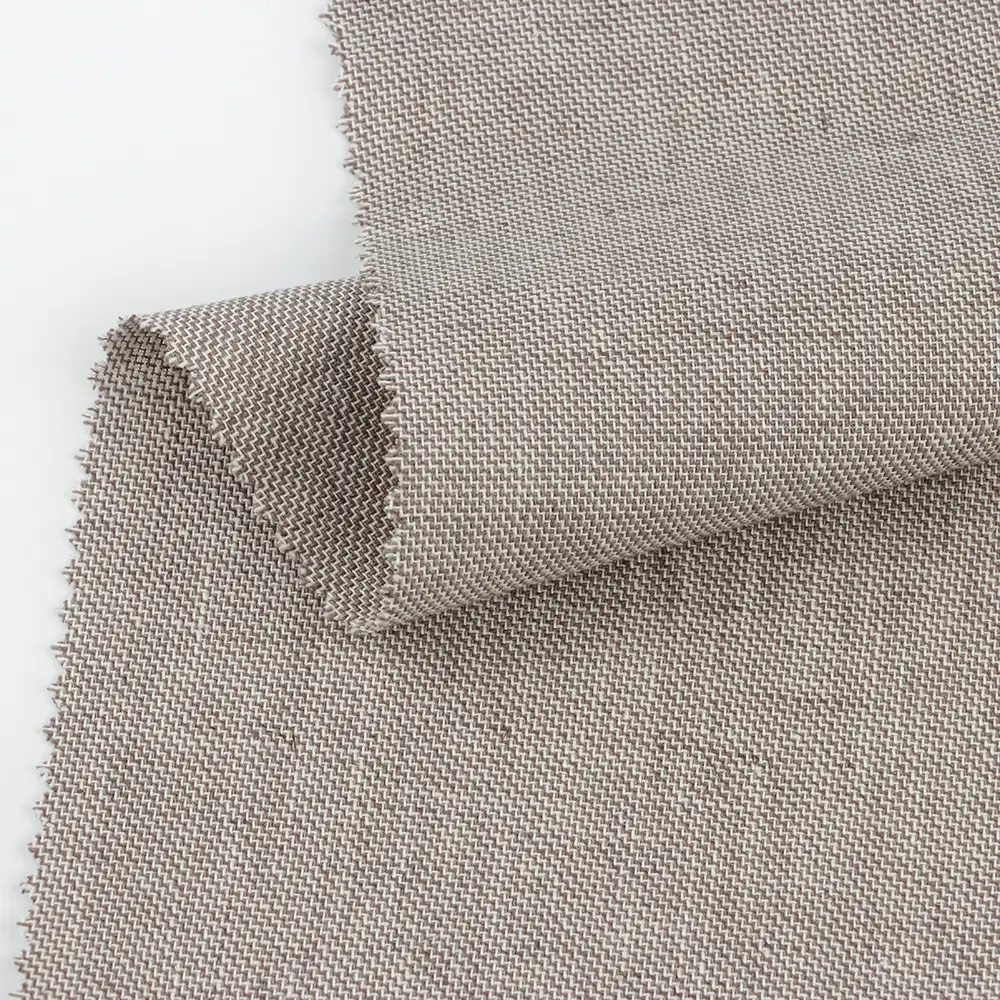 China Fabric for Shirt,Crop Top,Skirt,Over Shirt Linen/Cotton YD Plain Natural Woven Fabric Cotton Linen Brown color buy from China wholesaler bulk order at wholesale price free worldwide shipping Alibaba