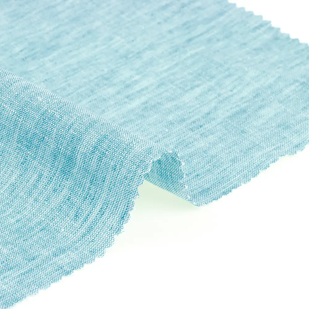 China Fabric for Shirt,Crop Top,Skirt,Over Shirt Linen/Cotton YD Plain Natural Woven Fabric Linen Cotton Mint green color buy from China wholesaler bulk order at wholesale price free worldwide shipping Alibaba
