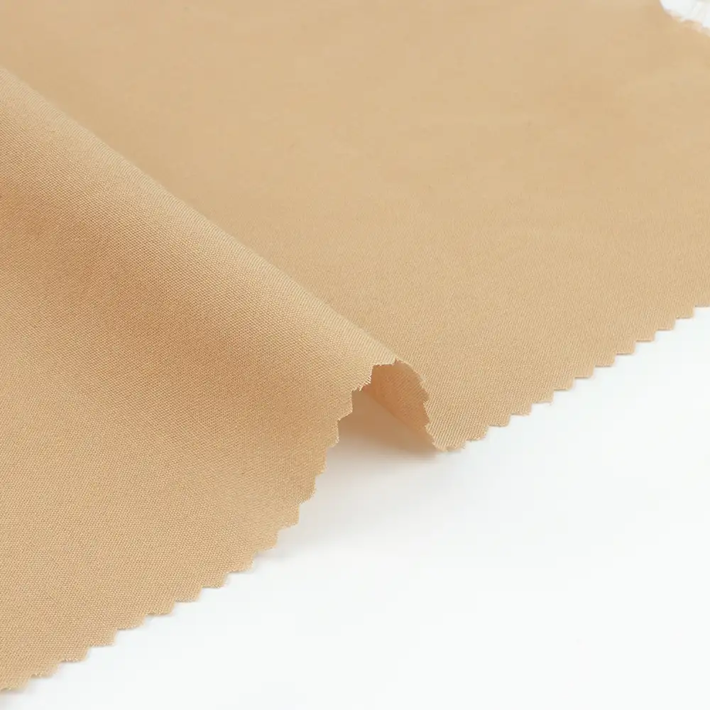China Fabric for Blouse,Crop Top,Skirt Cotton Poplin Natural Woven Fabric Polyester Cotton Khaki color buy from China wholesaler bulk order at wholesale price free worldwide shipping Alibaba