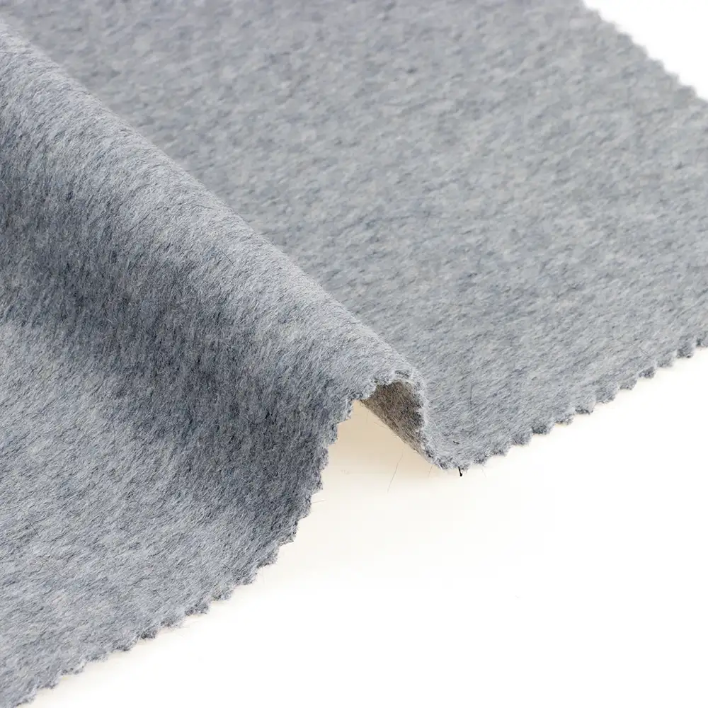 China Fabric for Blazer,Skirt,Hoodie Knit Woolen Fabric Woolen Wool Polyester Chemical Fiber Grey color buy from China wholesaler bulk order at wholesale price free worldwide shipping Alibaba