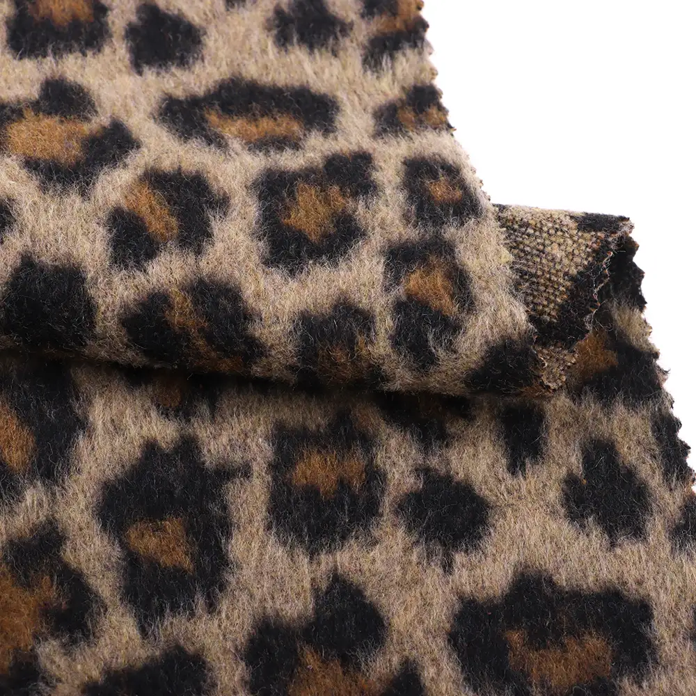 China Fabric for Blazer,Suit,Skirt Woolen Jacquard Woolen Chemical Fiber Leopard print color buy from China wholesaler bulk order at wholesale price free worldwide shipping Alibaba