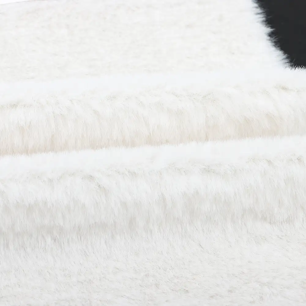 China Fabric for Trench Coat,Overcoat Fake Fur Knit Fabric Polyester Off-white color buy from China wholesaler bulk order at wholesale price free worldwide shipping Alibaba