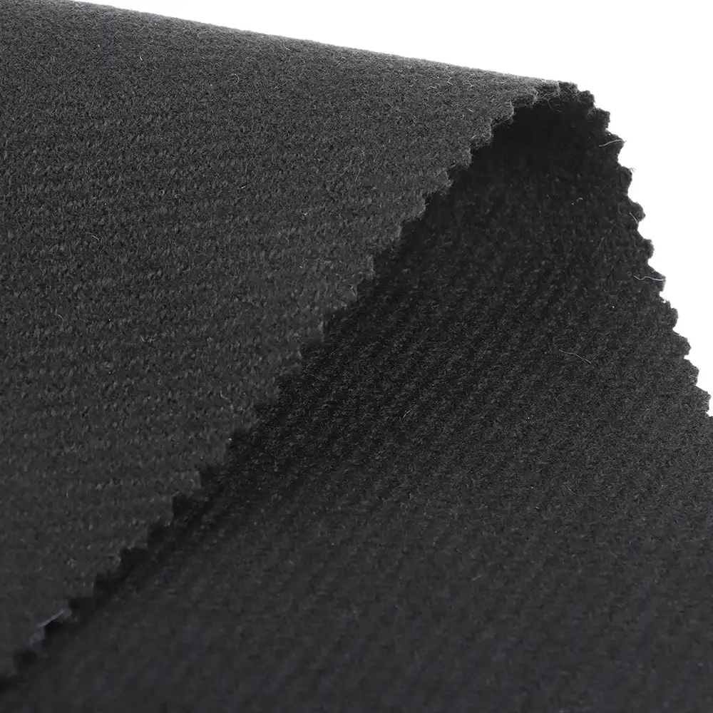 China Fabric for Blazer,Overcoat Melton Woolen Polyester Rayon Acrylic Black color buy from China wholesaler bulk order at wholesale price free worldwide shipping Alibaba