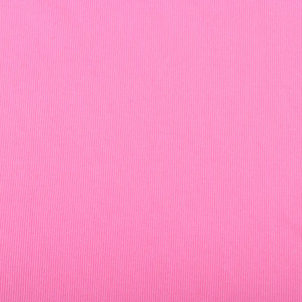 China Fabric for Tank Top,Crop Top,Hoodie Rib Knit Fabric Cotton Spandex Pink color buy from China wholesaler bulk order at wholesale price free worldwide shipping Alibaba