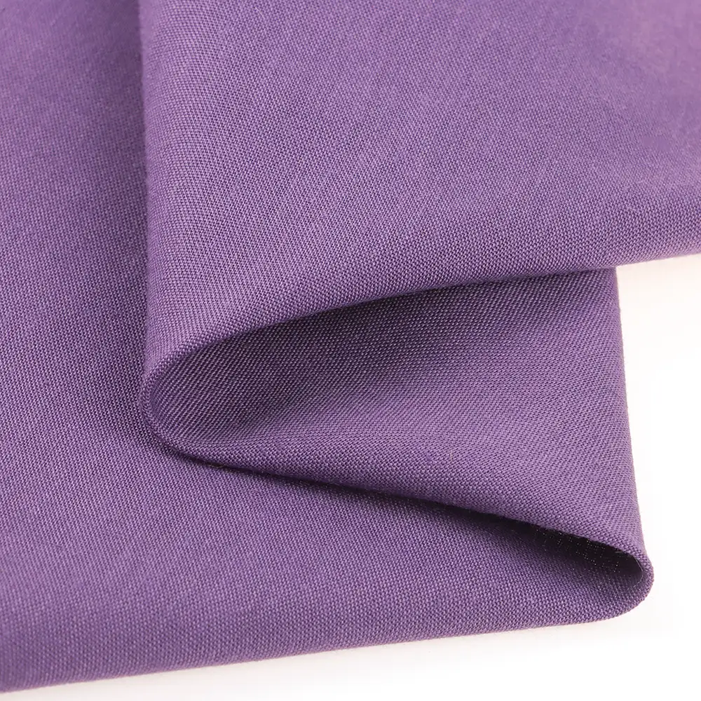 China Fabric for Blouse,Crop Top,Skirt Cotton Plain Natural Woven Fabric Cotton Purple color buy from China wholesaler bulk order at wholesale price free worldwide shipping Alibaba