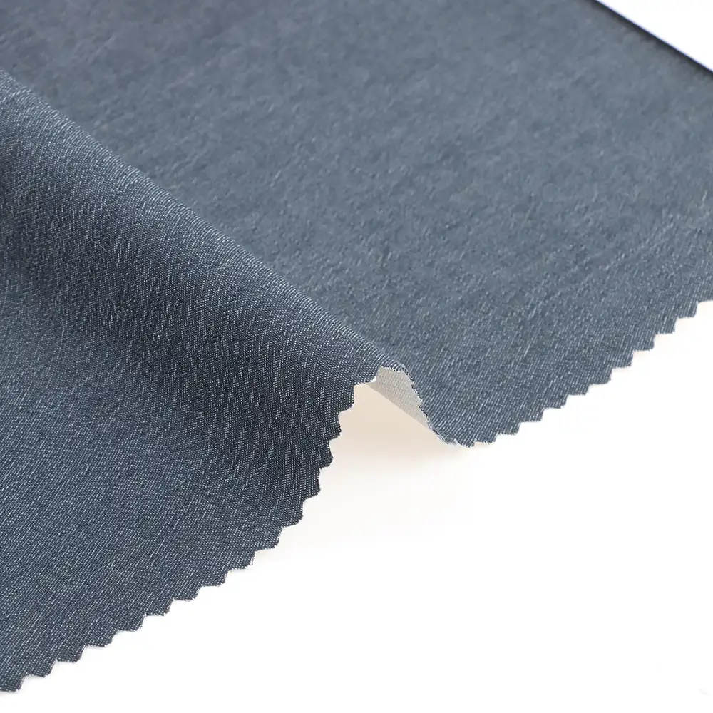 China Fabric for Pants,Chino CVC Twill Woven Blended Fabric Cotton Polyester Spandex Denim blue color buy from China wholesaler bulk order at wholesale price free worldwide shipping Alibaba