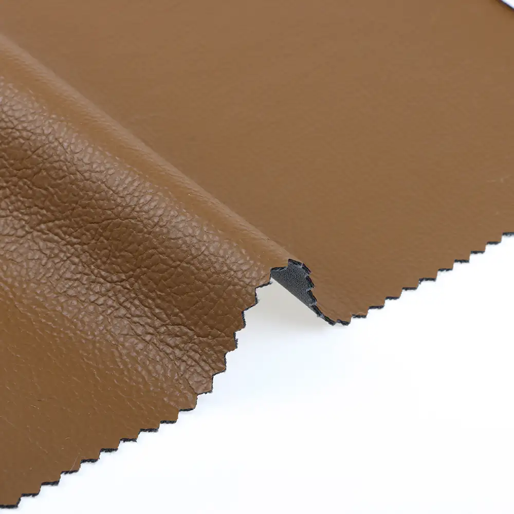 China Fabric for Blazer PU Woven Blended Fabric Polyester Brown color buy from China wholesaler bulk order at wholesale price free worldwide shipping Alibaba