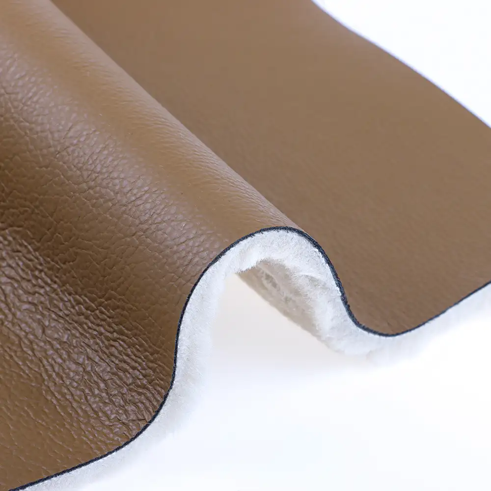 China Fabric for Blazer PU Woven Blended Fabric Polyester Brown color buy from China wholesaler bulk order at wholesale price free worldwide shipping Alibaba