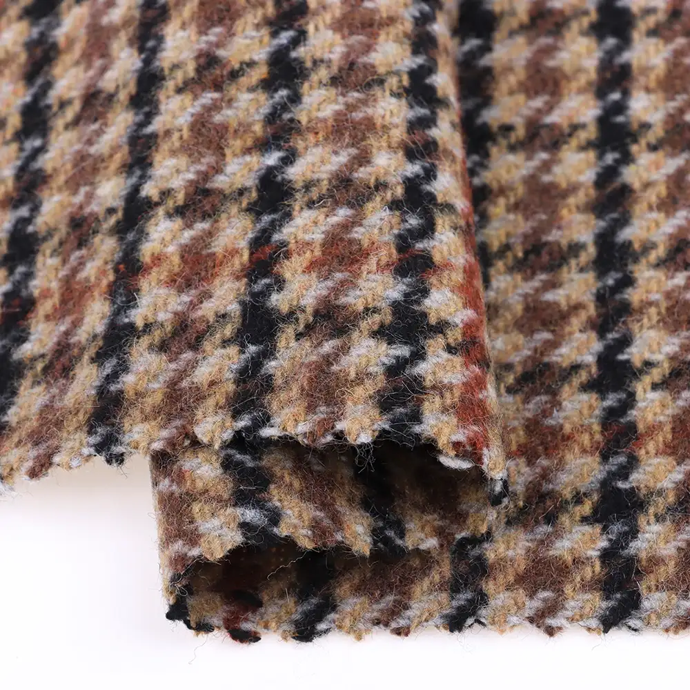 China Fabric for Blazer,Suit,Skirt Woolen Tweed Woolen Chemical Fiber Wool blend color buy from China wholesaler bulk order at wholesale price free worldwide shipping Alibaba