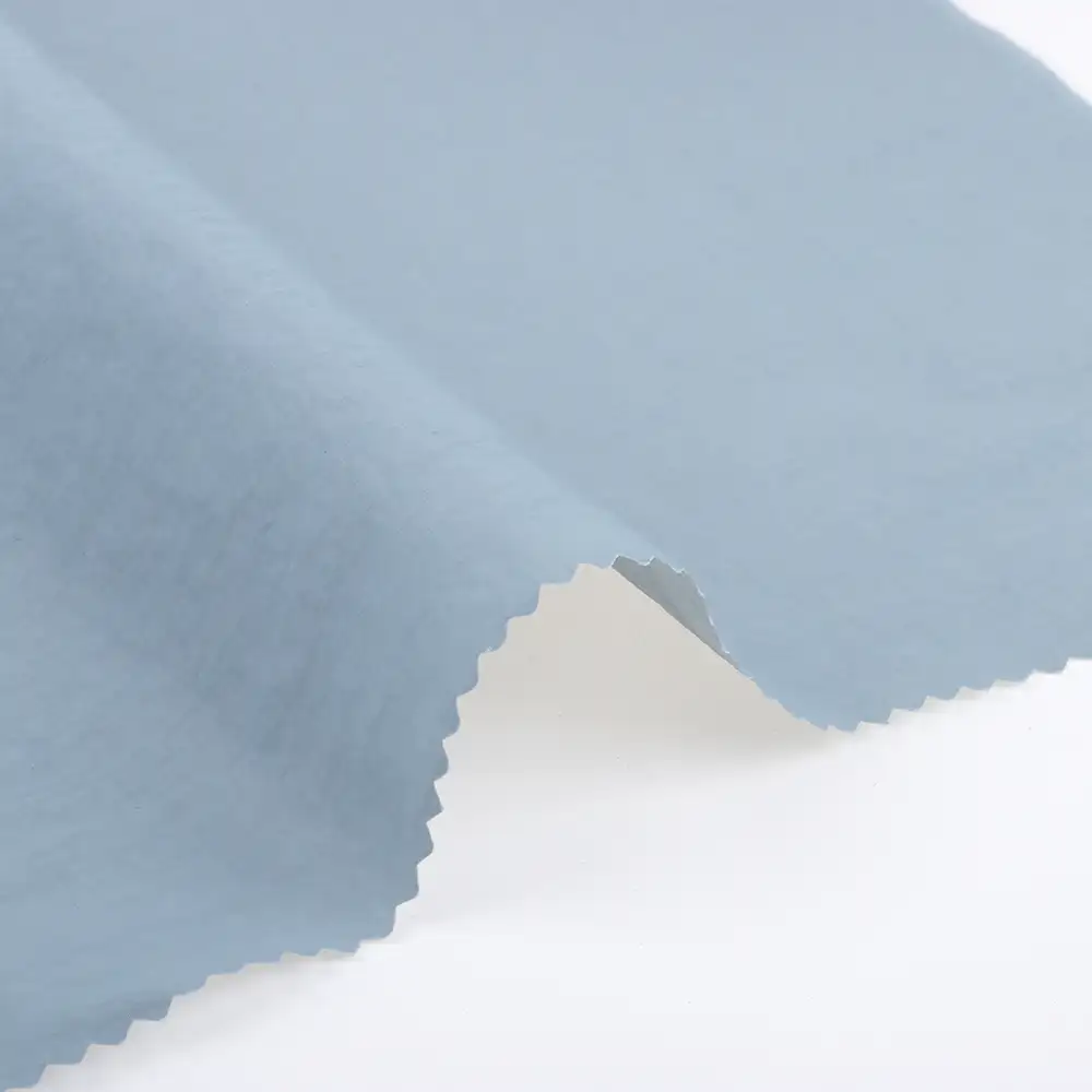 China Fabric for Blouse,Crop Top,Skirt Nylon Crepe Synthetic Woven Fabric Nylon Blue color buy from China wholesaler bulk order at wholesale price free worldwide shipping Alibaba