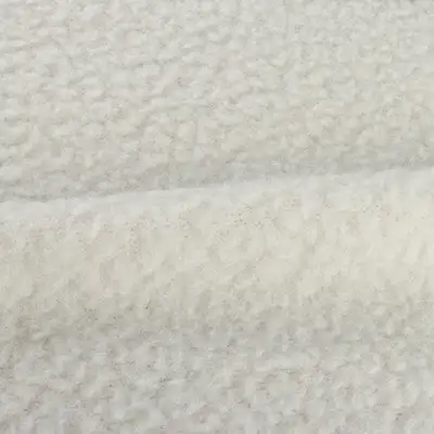 China Fabric for Overcoat,Bomber Jacket,Trench Coat Sherpa Knit Fabric Polyester Off-white color buy from China wholesaler bulk order at wholesale price free worldwide shipping Alibaba