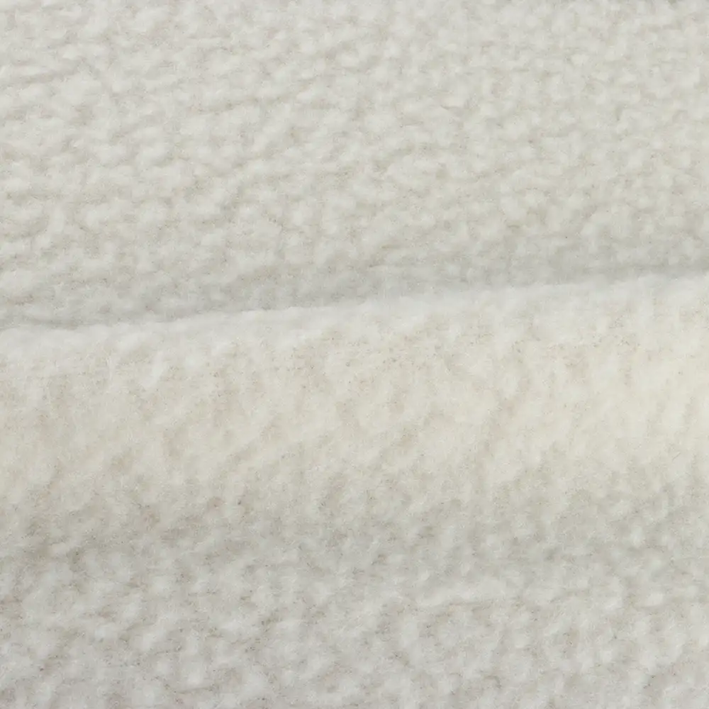 China Fabric for Overcoat,Bomber Jacket,Trench Coat Sherpa Knit Fabric Polyester Off-white color buy from China wholesaler bulk order at wholesale price free worldwide shipping Alibaba