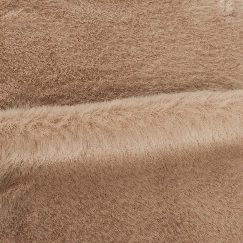 China Fabric for Overcoat,Bomber Jacket,Trench Coat Sherpa Knit Fabric Polyester Brown color buy from China wholesaler bulk order at wholesale price free worldwide shipping Alibaba