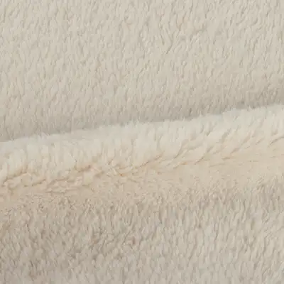 China Fabric for Overcoat,Bomber Jacket,Trench Coat Sherpa Knit Fabric Polyester Off-white color buy from China wholesaler bulk order at wholesale price free worldwide shipping Alibaba