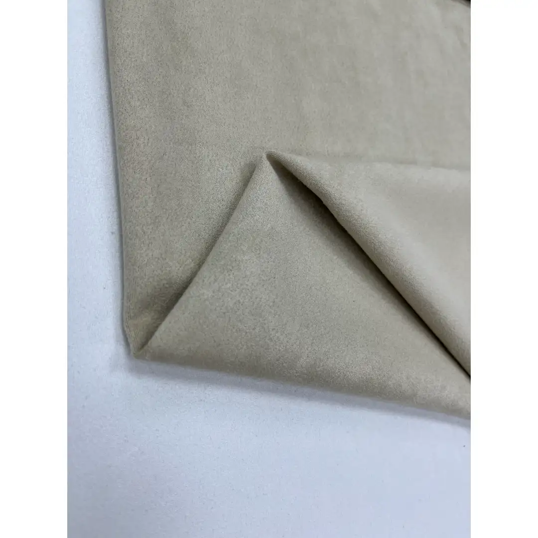 China Fabric for Jacket,Pants,Blazer Weft Suede Knit Fabric Polyester Elastane 驼色 color buy from China wholesaler bulk order at wholesale price free worldwide shipping Alibaba