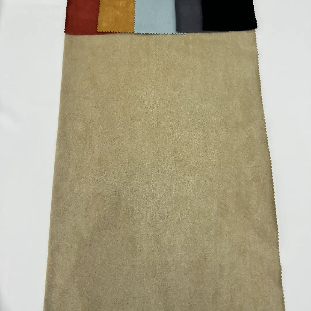 China Fabric for Jacket,Blazer Warp Suede Knit Fabric Polyester Elastane 卡色 color buy from China wholesaler bulk order at wholesale price free worldwide shipping Alibaba