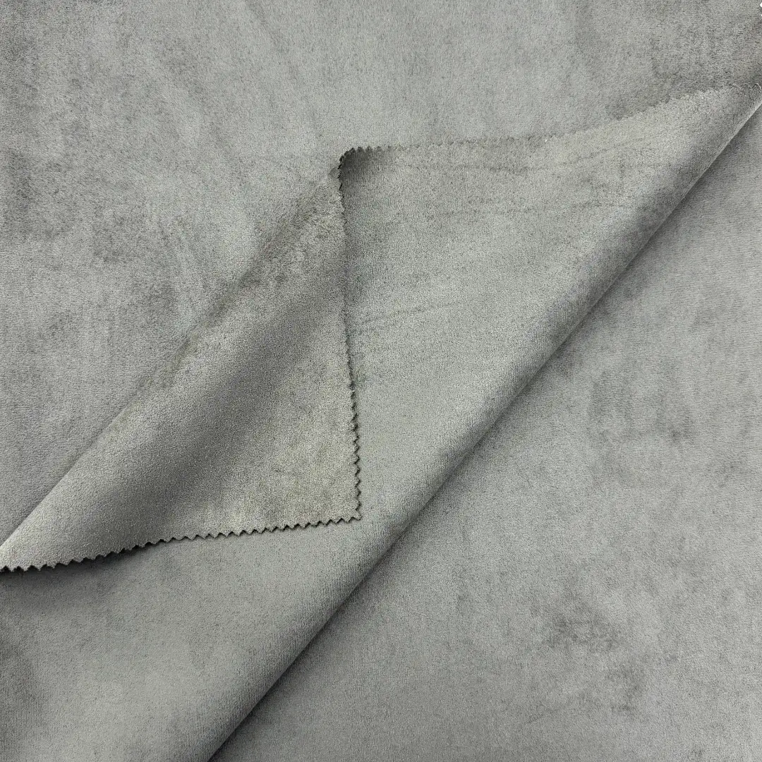 China Fabric for Jacket,Blazer Warp Suede Knit Fabric 98 灰色 color buy from China wholesaler bulk order at wholesale price free worldwide shipping Alibaba