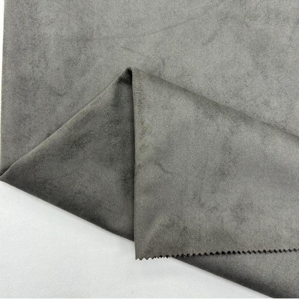 China Fabric for Jacket,Blazer Warp Suede Knit Fabric 98 灰色 color buy from China wholesaler bulk order at wholesale price free worldwide shipping Alibaba