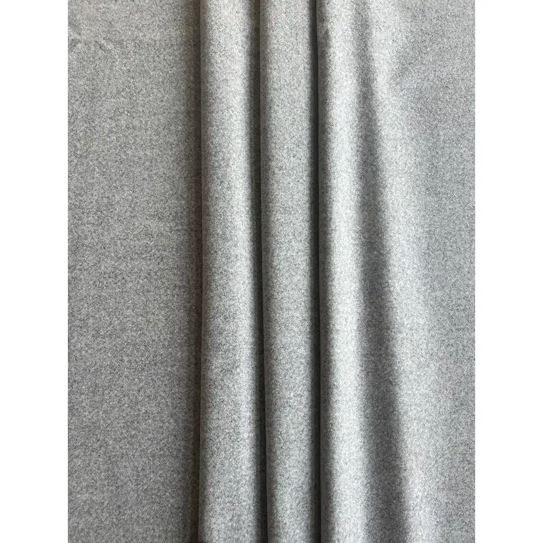 China Fabric for Overcoat,Jacket,Blazer Melton Woolen Wool Polyester 白灰圈圈麦呢 color buy from China wholesaler bulk order at wholesale price free worldwide shipping Alibaba
