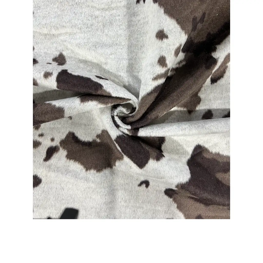 China Fabric for Blazer,Suit,Skirt Woolen Jacquard Woolen Chemical Fiber 灰棕咖啡奶牛纹单顺 color buy from China wholesaler bulk order at wholesale price free worldwide shipping Alibaba