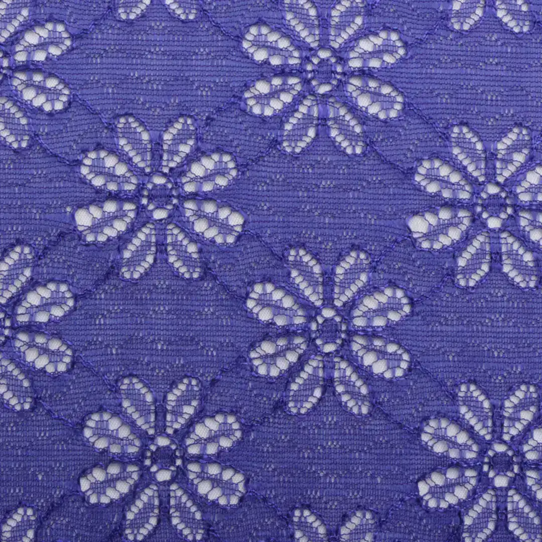 China Fabric for Blouse,Lingerie Lace Knit Fabric Nylon Spandex Purple color buy from China wholesaler bulk order at wholesale price free worldwide shipping Alibaba