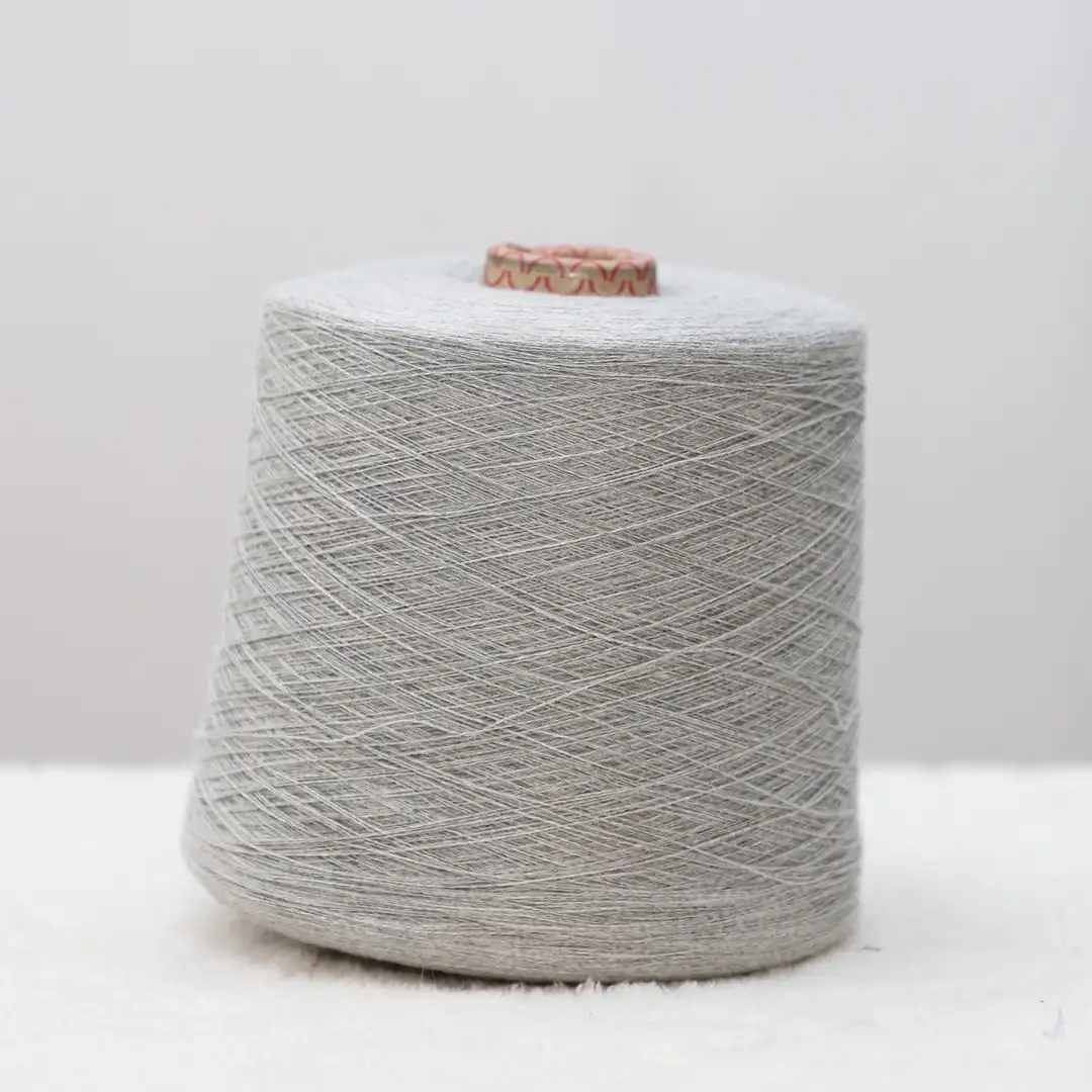 China Yarn for Men’s Vest (Sweater),Shirt Long Sleeve Button (Sweater),T-shirt (Sweater),Polo T-shirt (Sweater) Ring Spun Regular Yarn Cotton Polyester Grey color buy from China wholesaler bulk order at wholesale price free worldwide shipping Alibaba