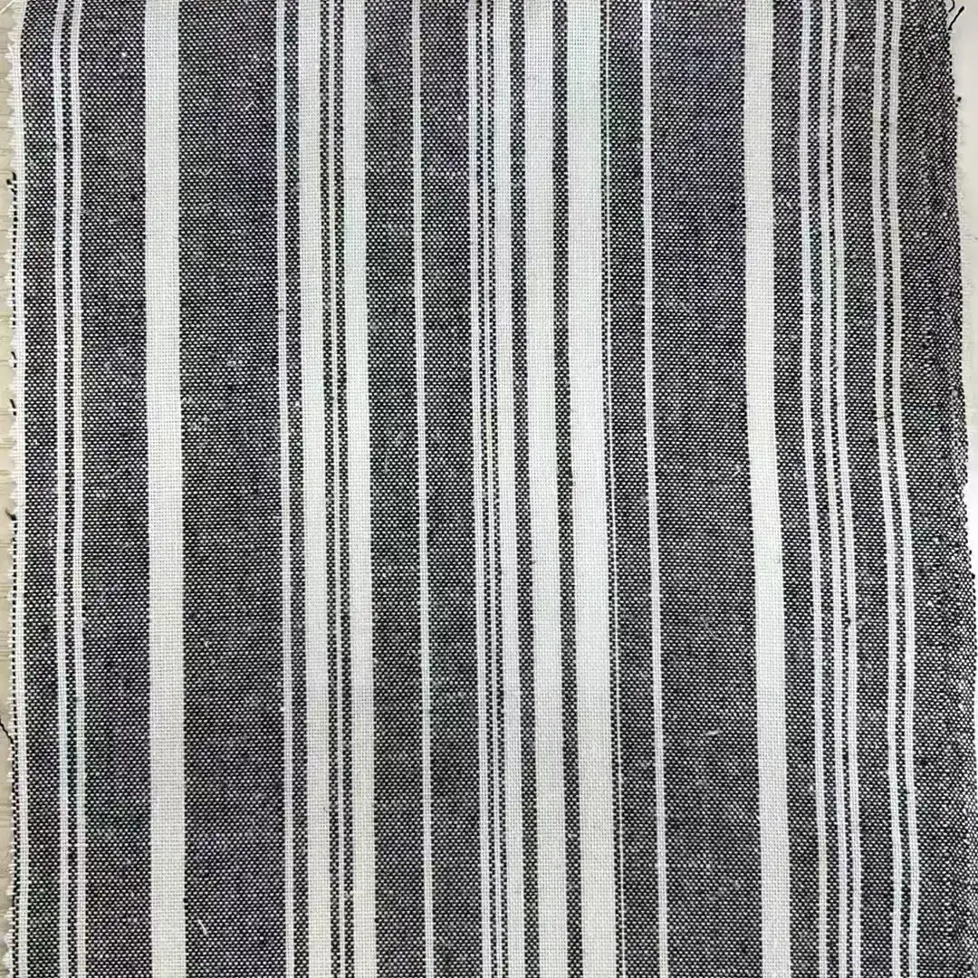 China Fabric for Shirt,Blouse Linen/Polyester Plain Natural Woven Fabric Polyester Cotton Black and White color buy from China wholesaler bulk order at wholesale price free worldwide shipping Alibaba