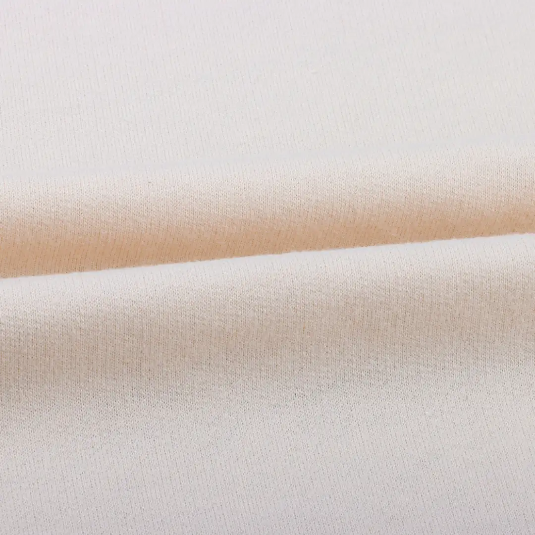 China Fabric for Jogger,Loungewear,Sweatshirt French Terry Knit Fabric Cotton Off-white color buy from China wholesaler bulk order at wholesale price free worldwide shipping Alibaba